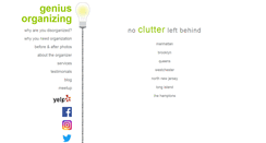 Desktop Screenshot of geniusorganizing.com