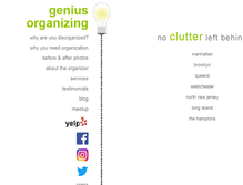 Tablet Screenshot of geniusorganizing.com